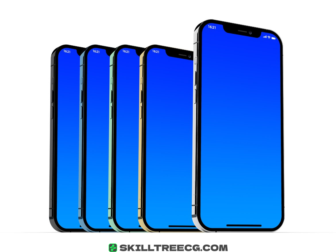 图片[6]-iPhone 12 PSD Mockups in All Colors（448565）-技能树